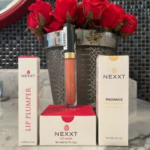 Nexxt Lip Plumper, Lip Mask and Radiance Eye Serum Set